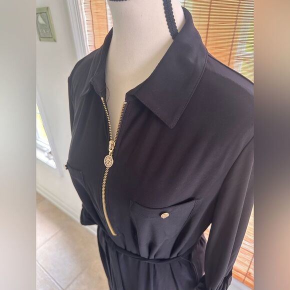 NWOT Anne Klein Black Shirt Dress Size 12 - Picture 7 of 7